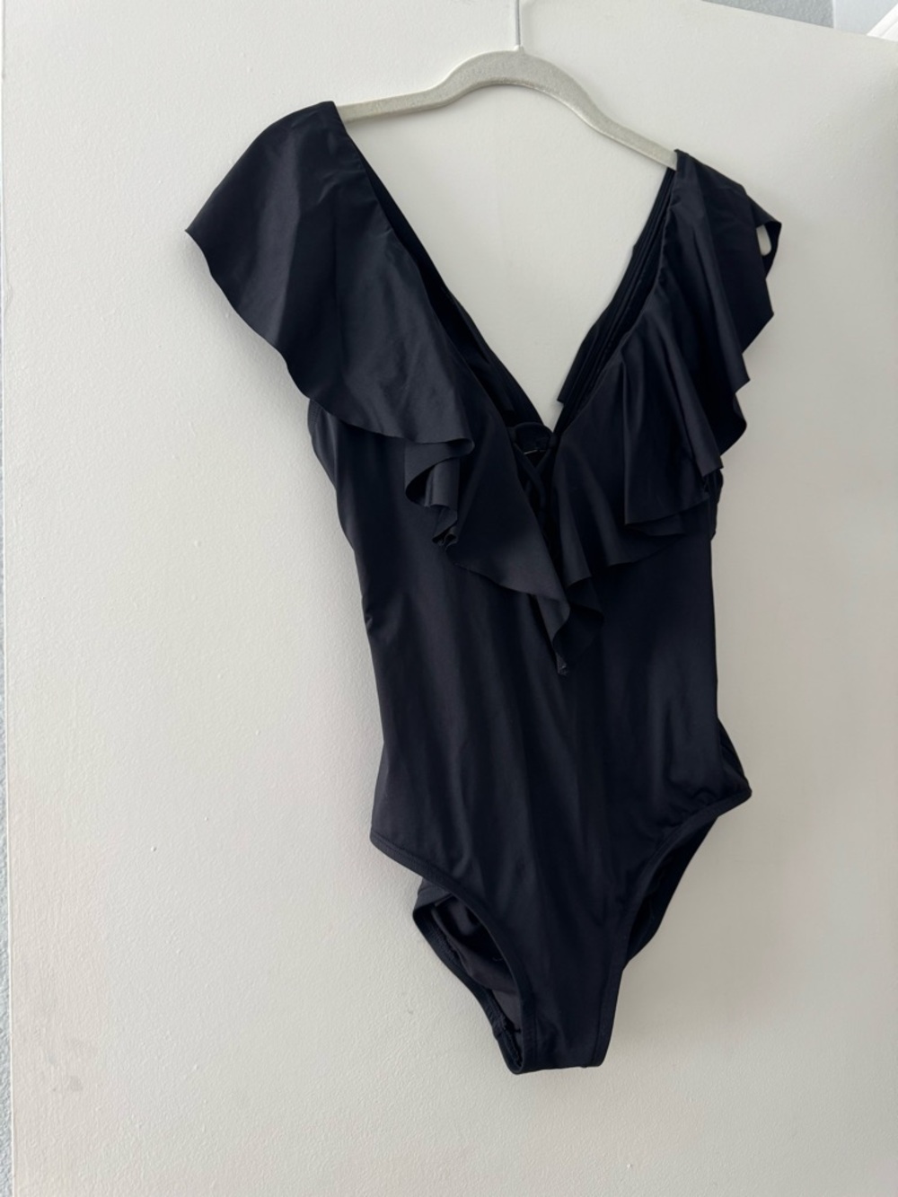 Jantzen Ruffle Black One-Piece Swimsuit - Picture 2 of 6